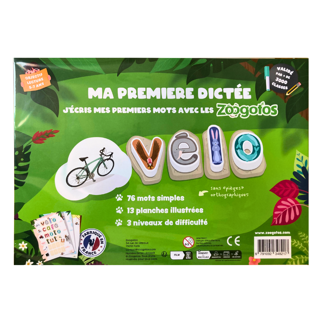 Ma Première Dictée avec les Zoogotos