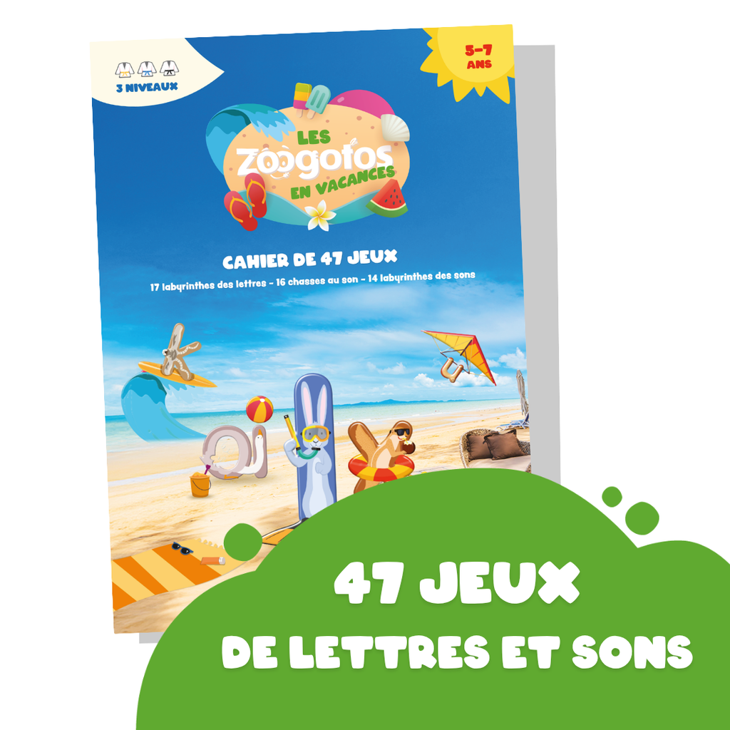 Les Zoogotos en Vacances - Cahier de Jeux