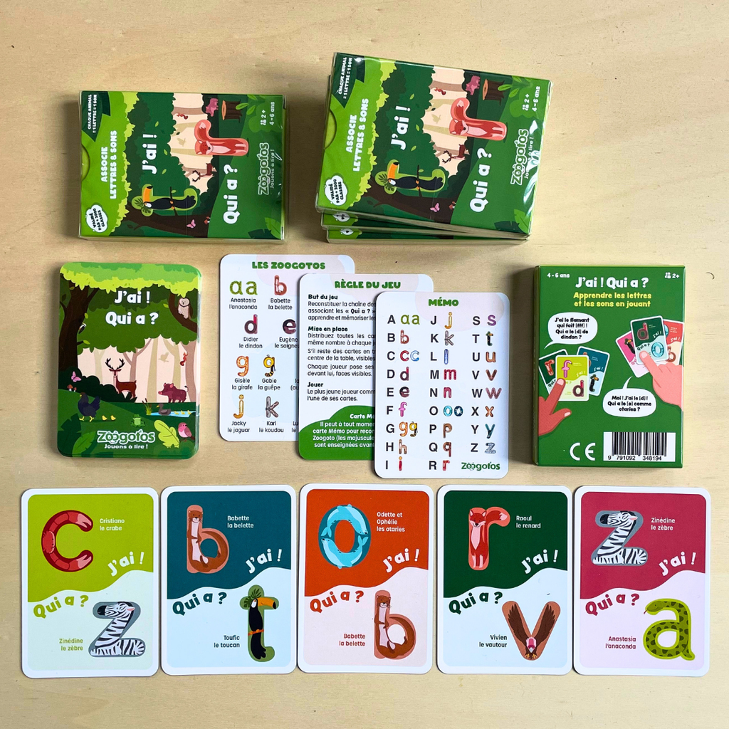 Cartes “J’ai ! Qui a ?”