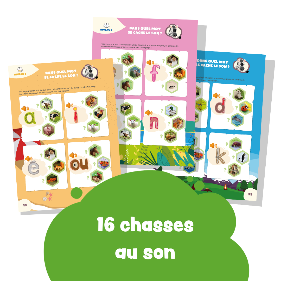 Les Zoogotos en Vacances - Cahier de Jeux