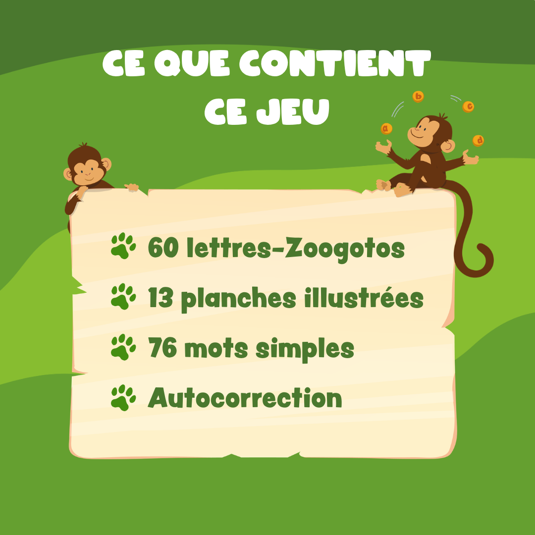 Ma Première Dictée avec les Zoogotos