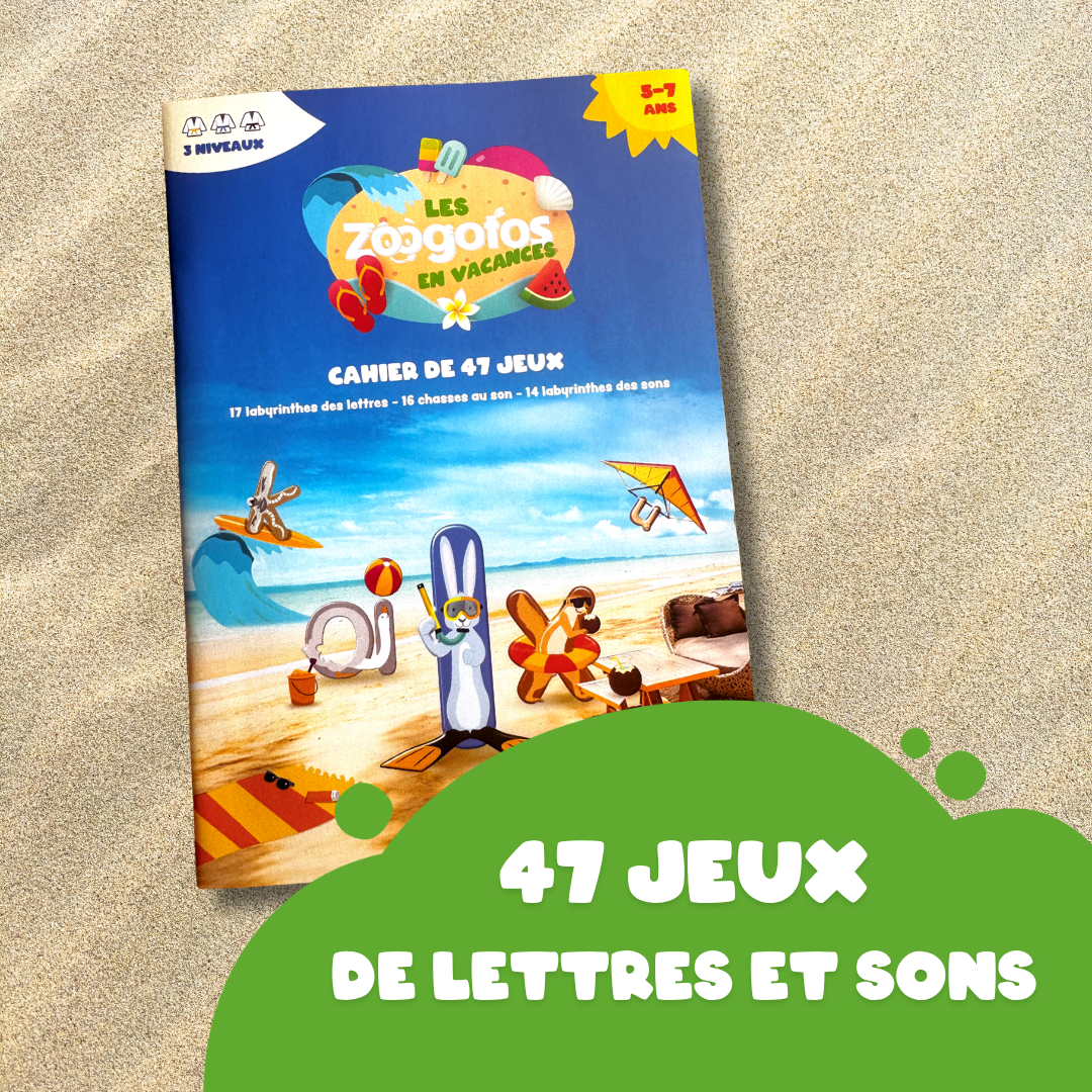 Les Zoogotos en Vacances - Cahier de Jeux